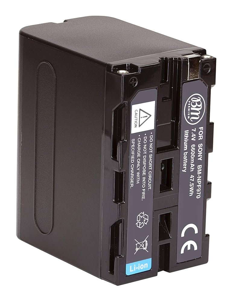 SONY　HDR-AX2000　Lバッテリー　NP-F970付きジャンク品 Amazon.com: BM Premium NP-F970 High Capacity Battery for